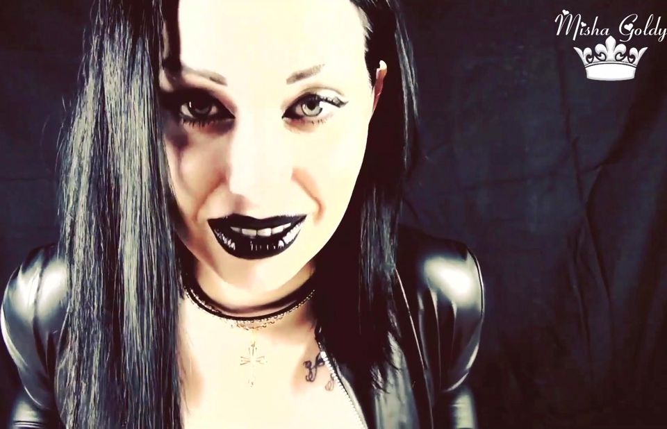 Goth darkside smoking JOI and tease
