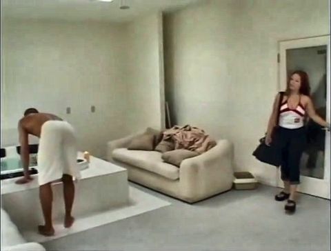 Cute red head enjoys her wet cunt banged hard by a huge dick