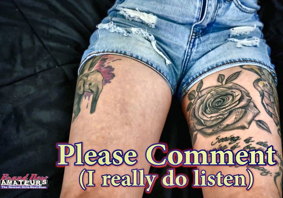 Katie Kingerie Tattooed Brunette Eager Rimjob Firm Handjob Swallow!
