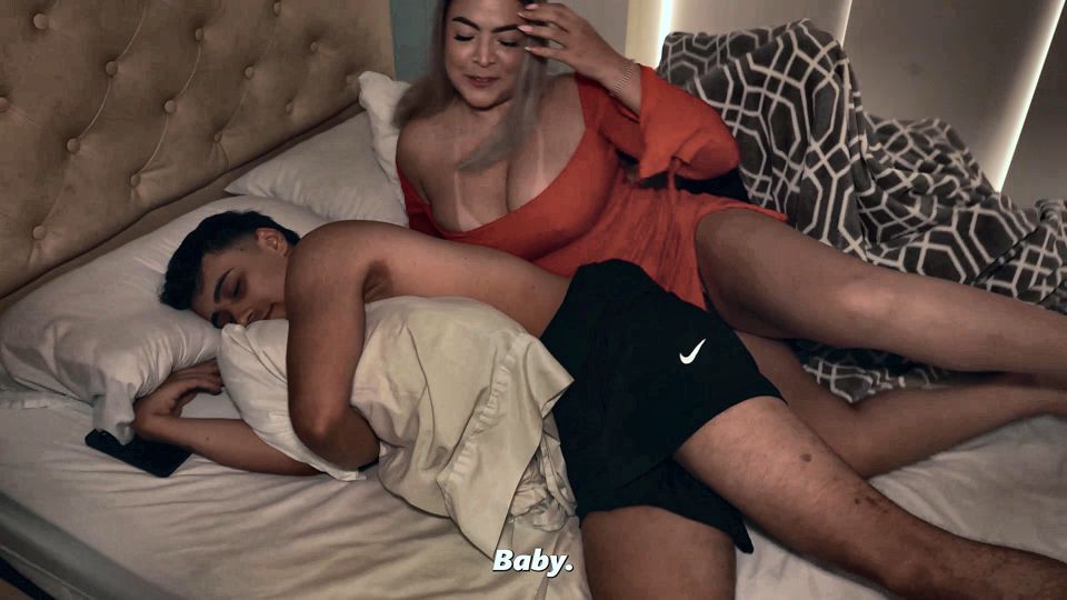 I make my horny boyfriend swallow his friend's semen in our bed.