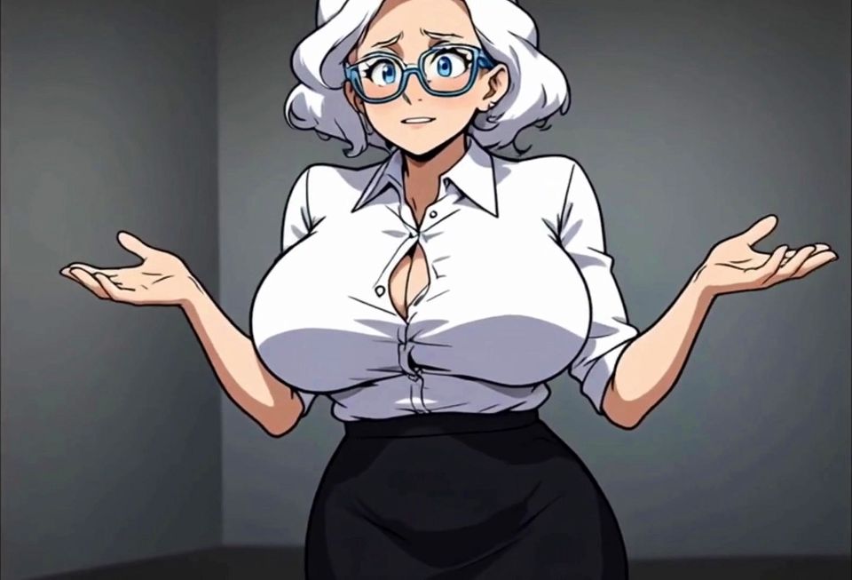 Grandma Charmed the Neighbor And Seducing ( AI generated )