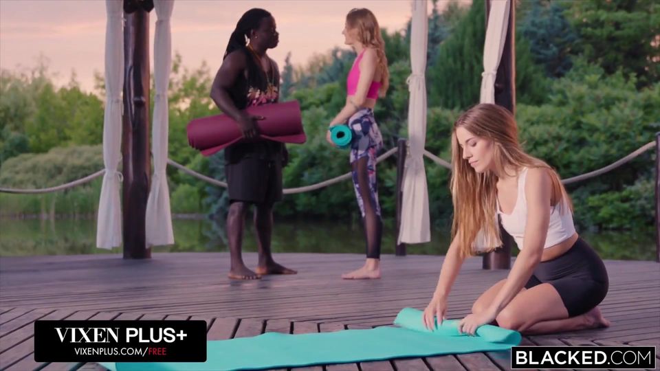 Blacked Blonde Hottie Wants Her Yoga Instructor's Huge BBC