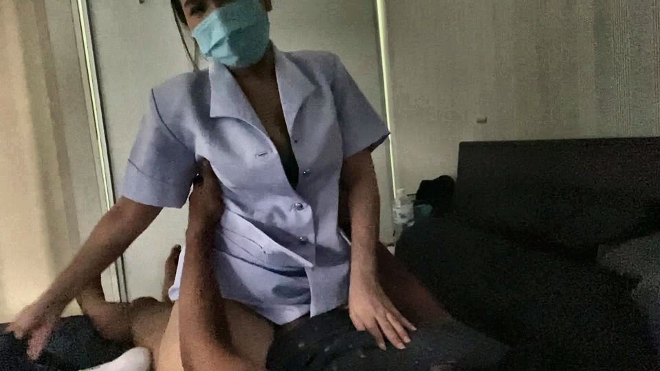 Real nusre make deepthroat hardcore sex before work