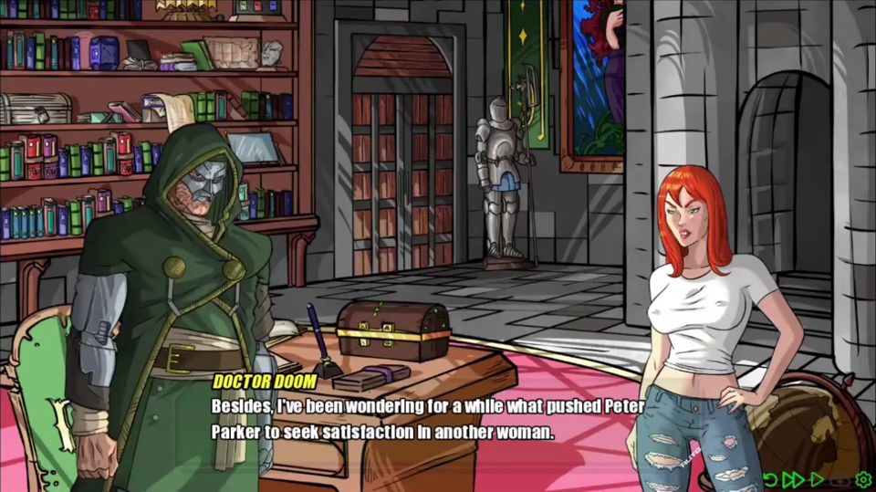 MJ trying to impress Doom with a hot titjob - doomination gameplay
