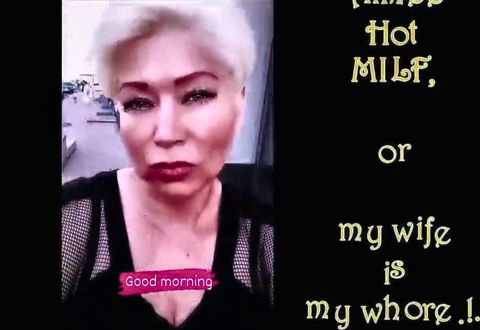 Russian Writer Peter Stone Exposes His Whore Wife's Pussy to the Whole World...)))