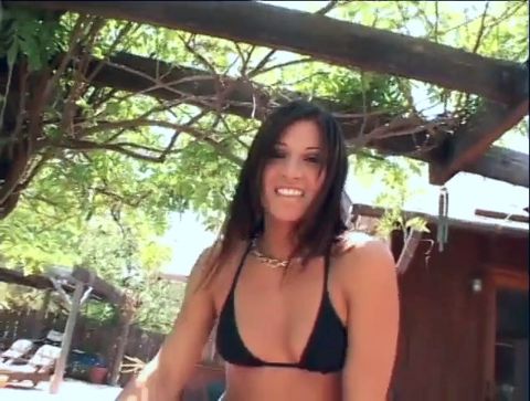 Lucky big dick dude gets a hot footjob in fishnets and lingerie by Jayna Oso