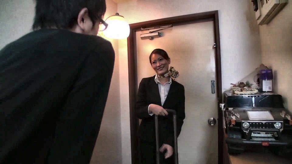 Black Stockings Stewardess Married Woman Trained with Toys - Aoki Misora