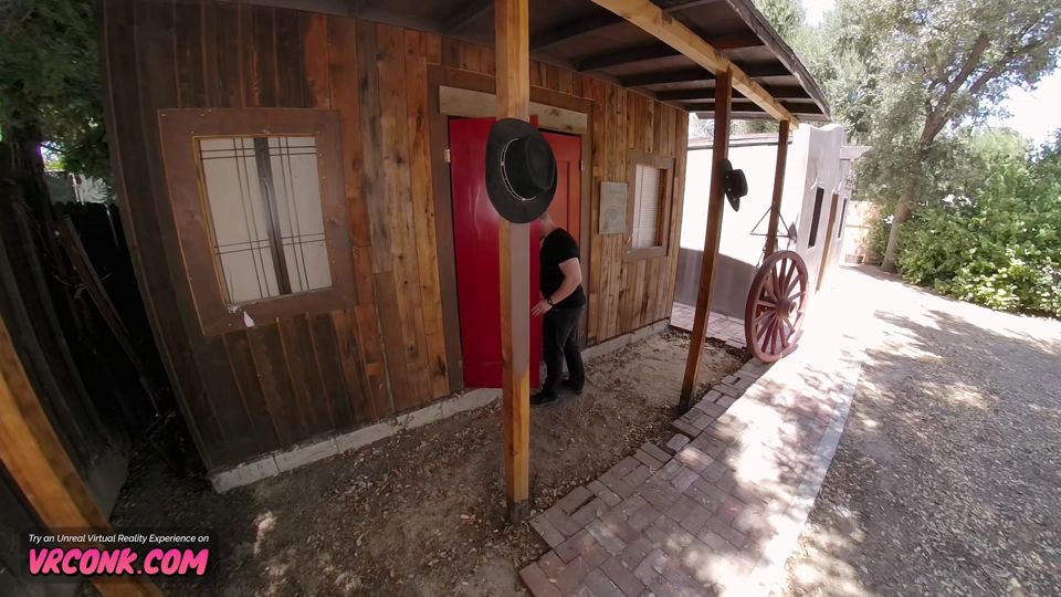 VR Conk: Hot Brunette Sucks and Rides a Huge Cock in Westworld Cosplay Parody
