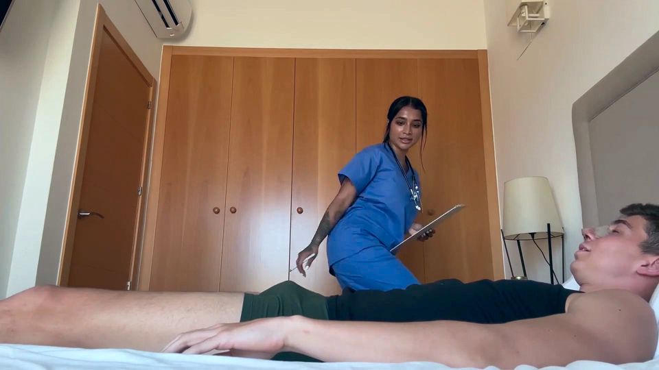 Asian Nurse Fucks Her Patient and Films It - Yasmina Khan Brady Bud