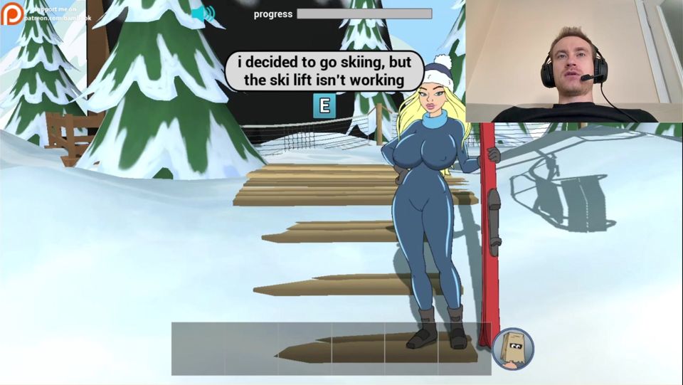 Fuckerman Winter Lovers - Fucked Juicy Woman In Game