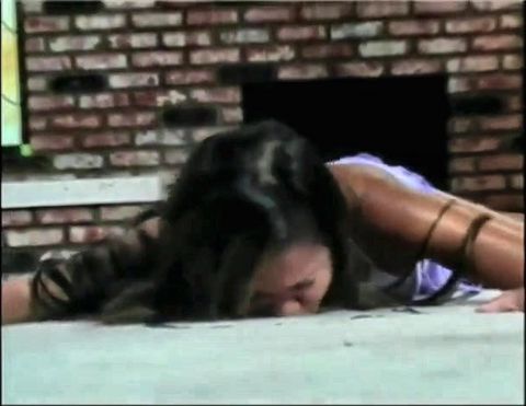 Hot Asian and sexy blonde lesbians on carpet fucking