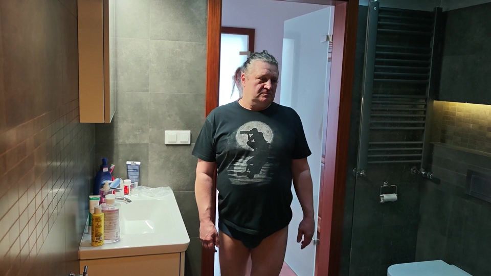 The Dominatrix and the Master Pee on Their Slave and Into His Mouth, After Which He Must Thoroughly Suck.