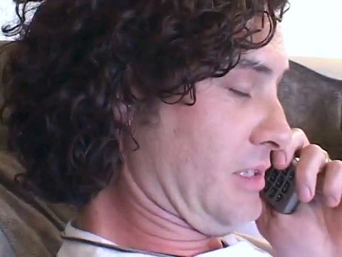 Brunette nurse honey sucks a sweet cock and gets fucked on the sofa
