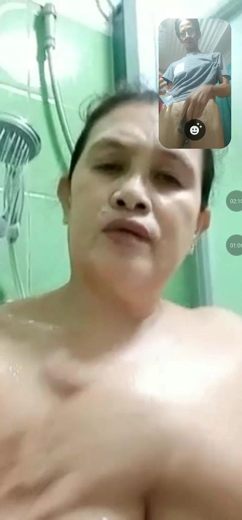 She taking a bath this night .she told me make a video call sex coz she miss my dick
