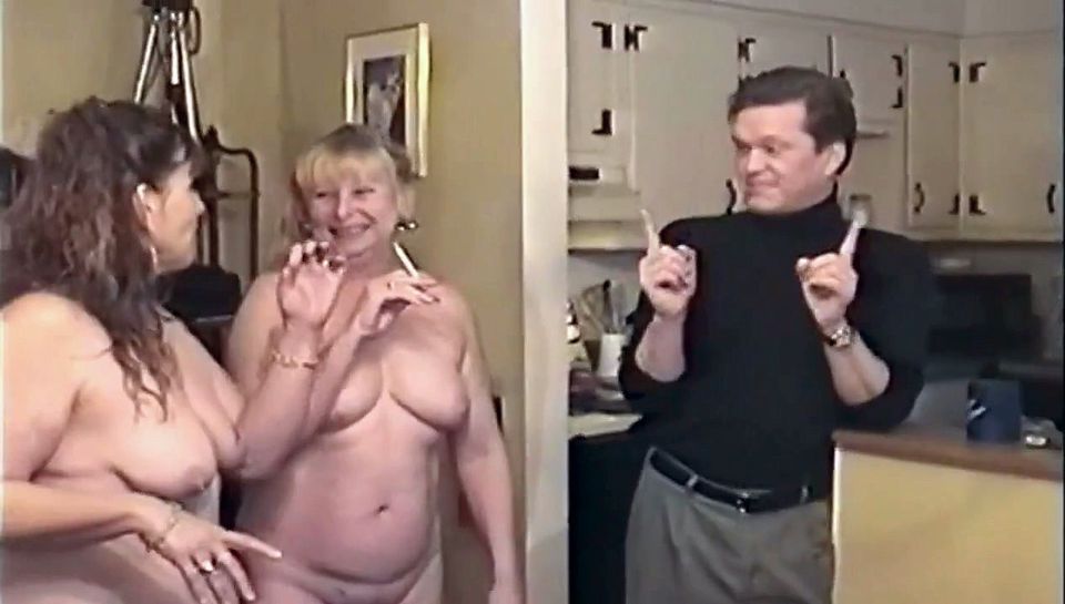 Mature Blonde MILF Rides BBC Hard in Vintage Orgy