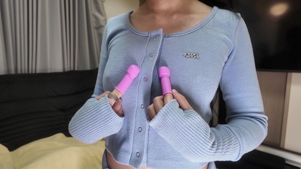 A submissive college girl spreads her anus and squirts, climaxing repeatedly with moans from a fixed vibrator and finger massager