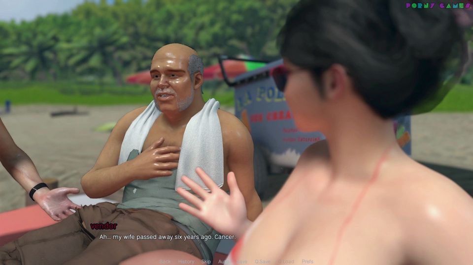 Friendly Housewife by White Foam - Wearing Only Body Paint on the Beach, Naughty Dare for the Housewife 11