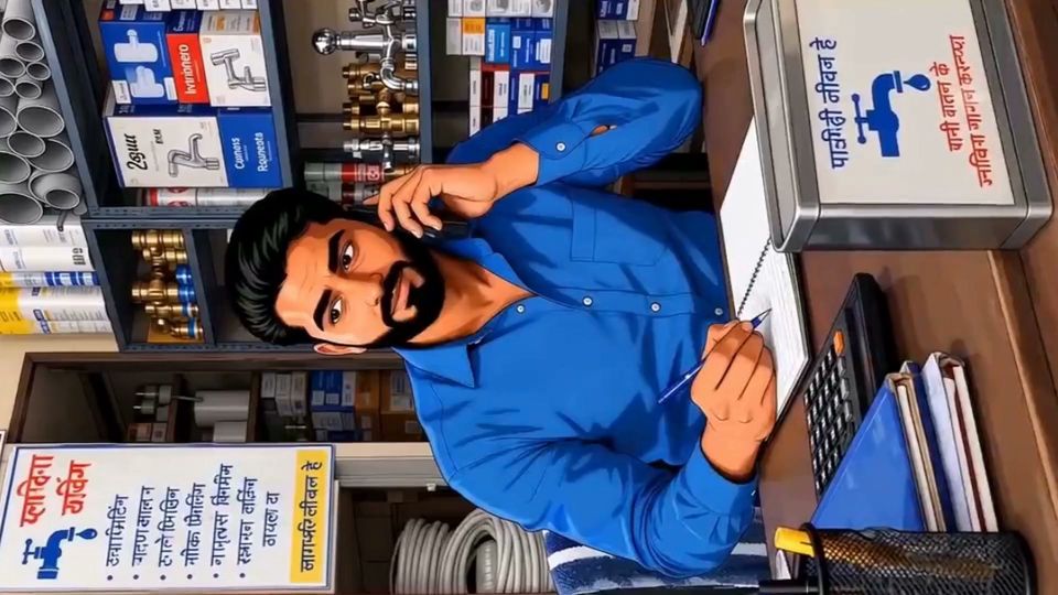 Indian Woman Secret Sex with Plumber Bathroom Cartoon Ai