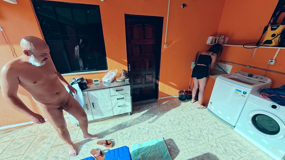My neighbor always visits me when my husband isn't around and makes me orgasm.