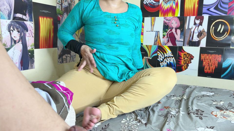 Finger fucking my cute indian friend and playing with her brown tight pussy.