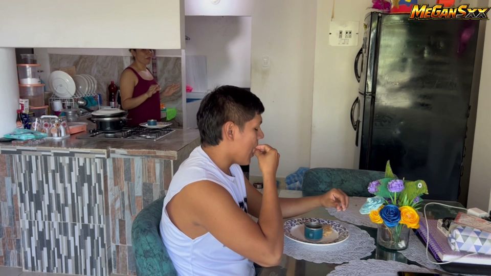 She chokes on my cock and swallows it all like a good Latina bitch - Megan
