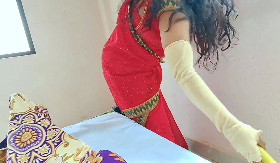 Indian maid has sex with hot young Boss