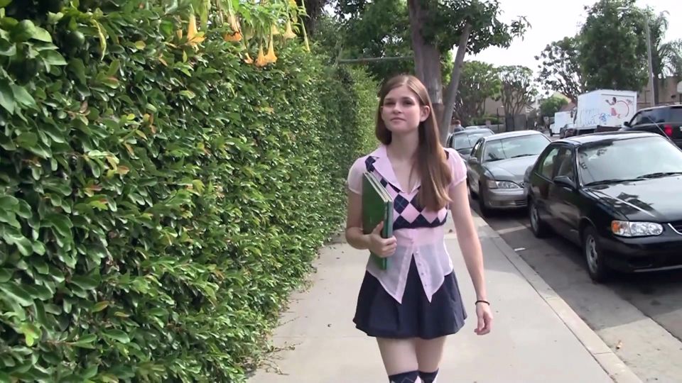 Rebellious college Girl Catches Ride From Lucky Stranger