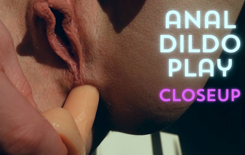 Anal Dildo Masturbation Closeup