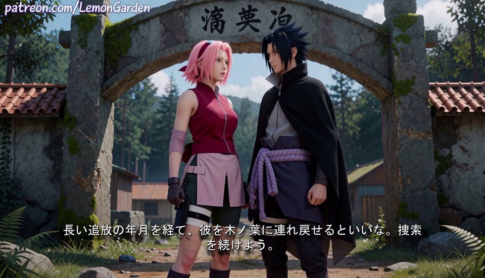 Pink-Haired Kunoichi got the sex of her dreams in Konoha's Forbidden Forest 3d Hentai Naruto x Sakura