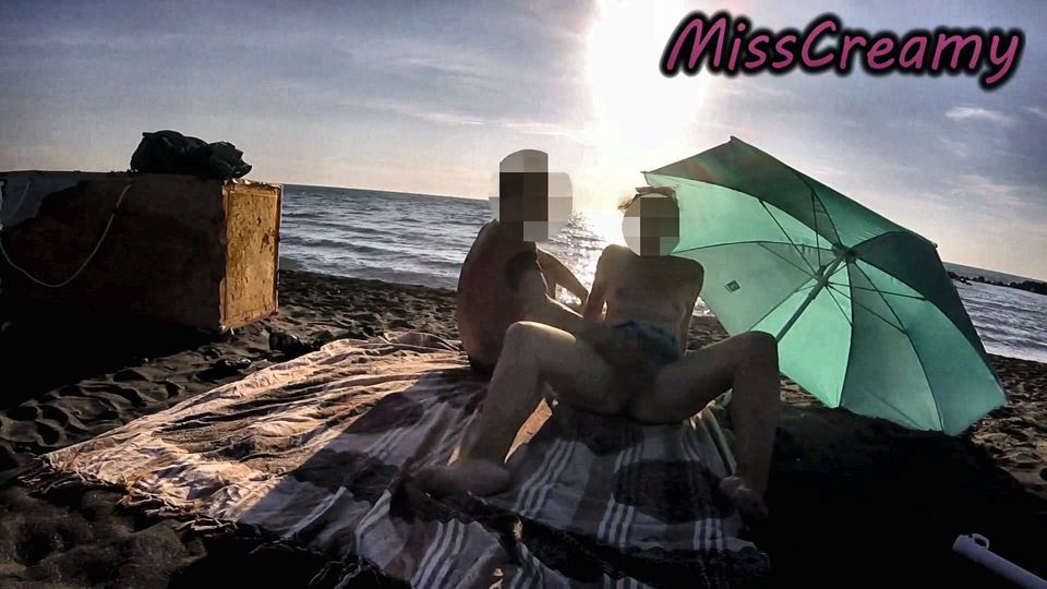 French Teacher Risky Masturbation Caught on Crowded Beach Helps Squirt Extreme Cumshot
