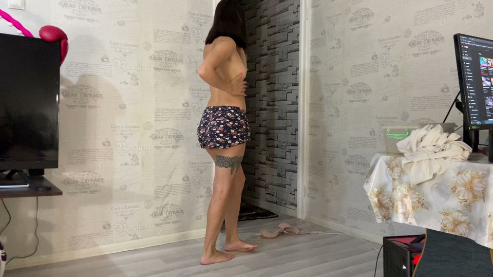 My stepsister is shy! - Don't film me giving a blowjob.