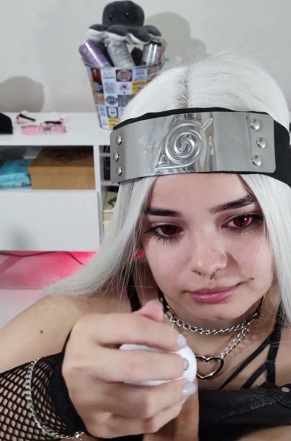 Of the Hot Blowjob She Compensated Using Sharingan Contact Lenses - Part 3