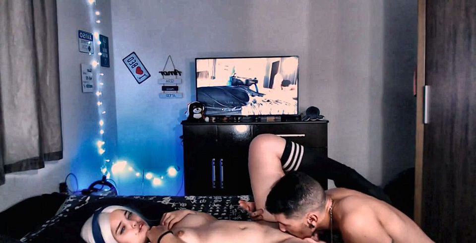 She started kissing me and I sucked on her pussy before putting my dick down her throat