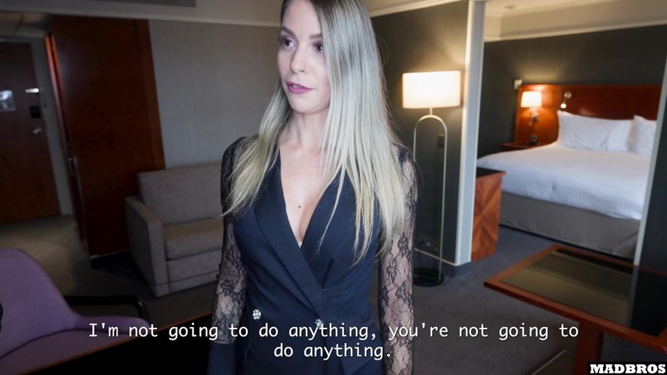 A Skinny Blonde French Lawyer Gets Pounded To Save Her Client's Divorce Agreement !!!