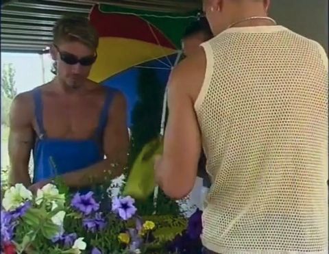 Sexy big dick studs fuck each other and an ugly chick too