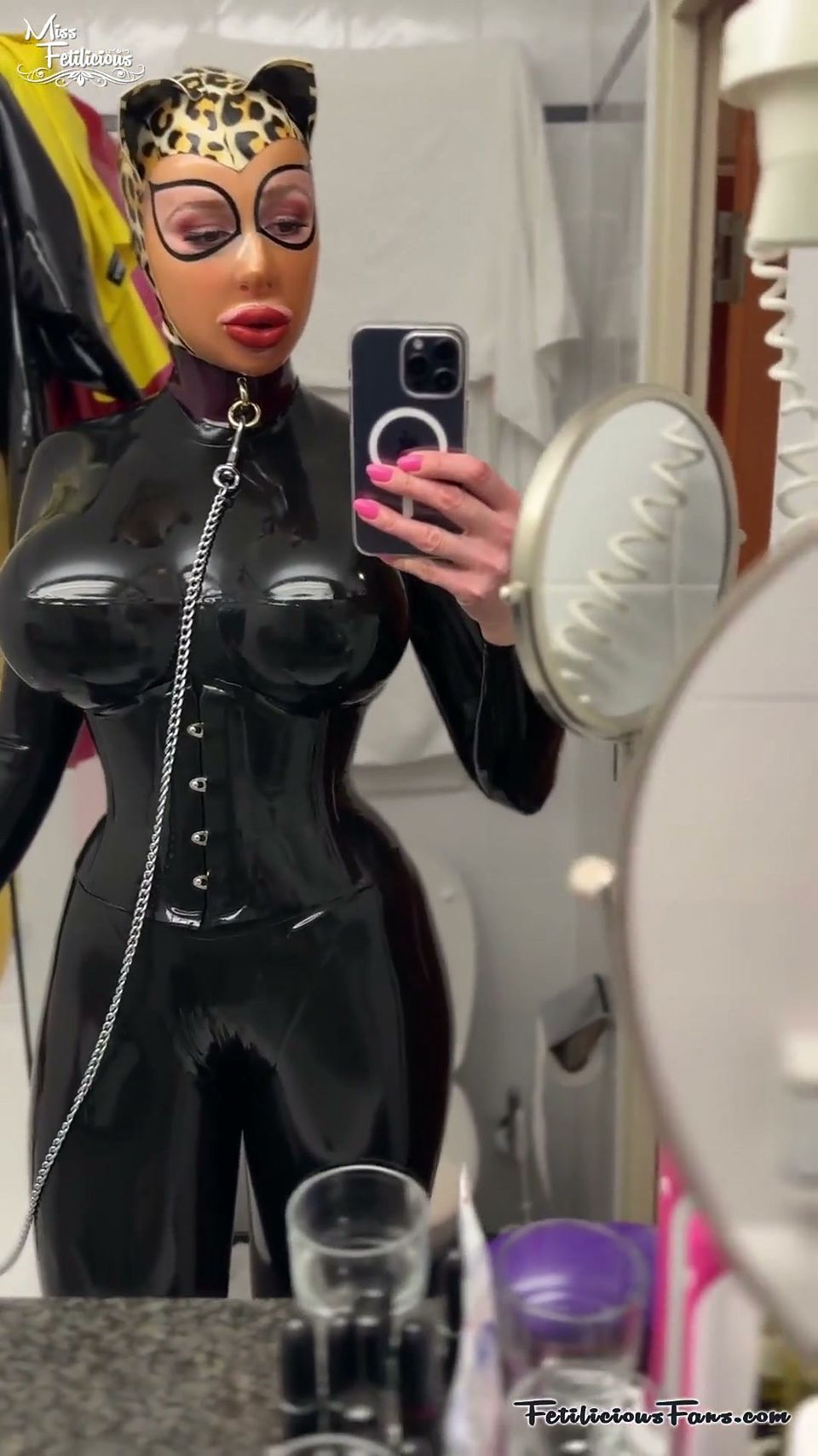 Latex Leopard on a Leash