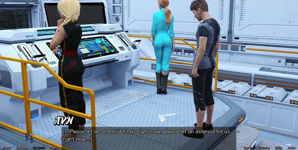 Stranded in Space - Choosing Between the Stepsisters Busty Red Head or the Beuatiful Busty Blonde Virgin