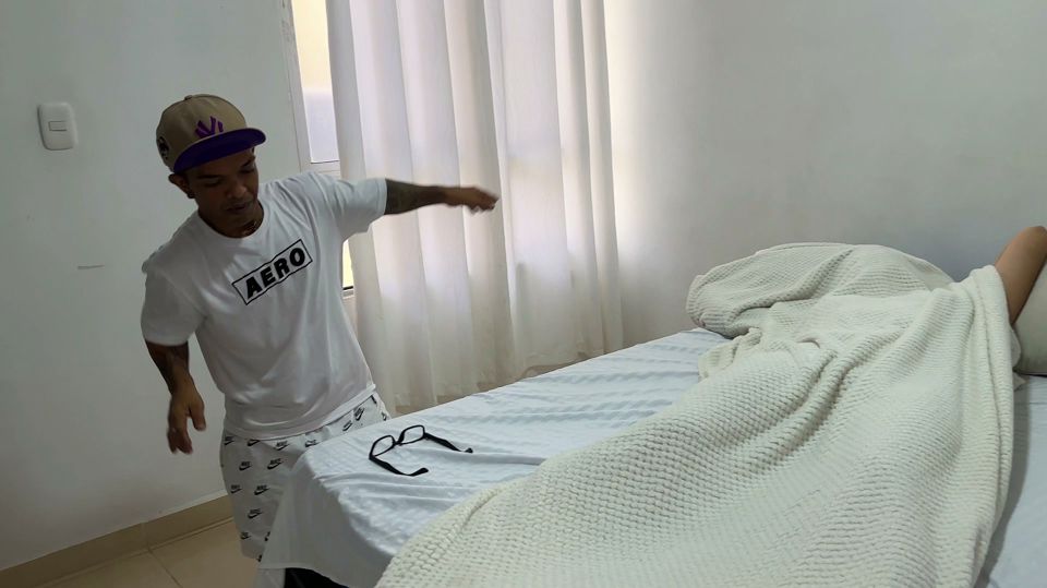 Horny little midget with a huge cock gets confused and ends up fucking his blonde Latina stepsister with a huge ass.