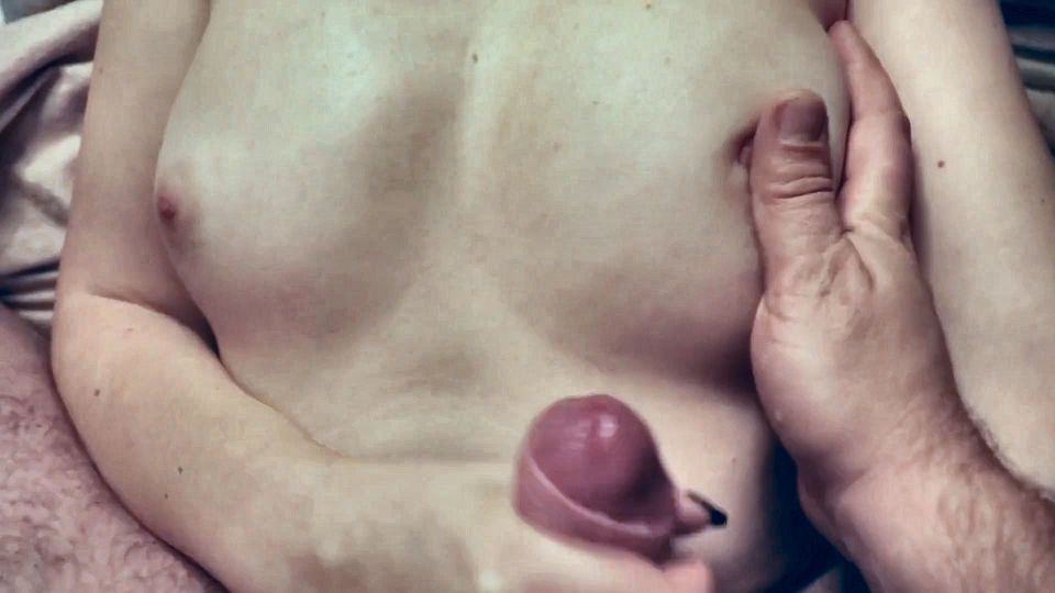 He Cums on My Tits While I Jerk Him off Roxxyerotix