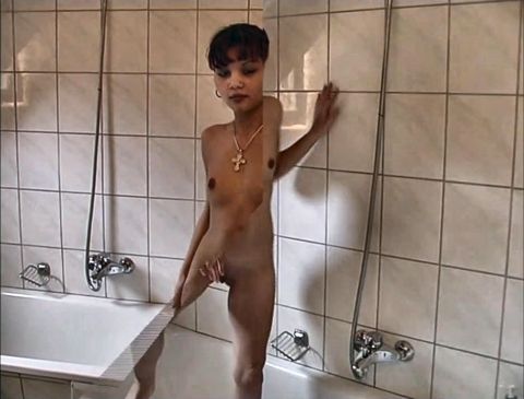 Young Brunette Has Solo Sex at Home and Pissing Orgasm