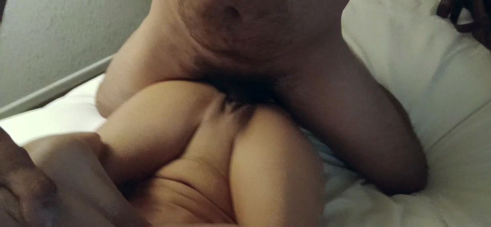Fucking her with her legs up over her head