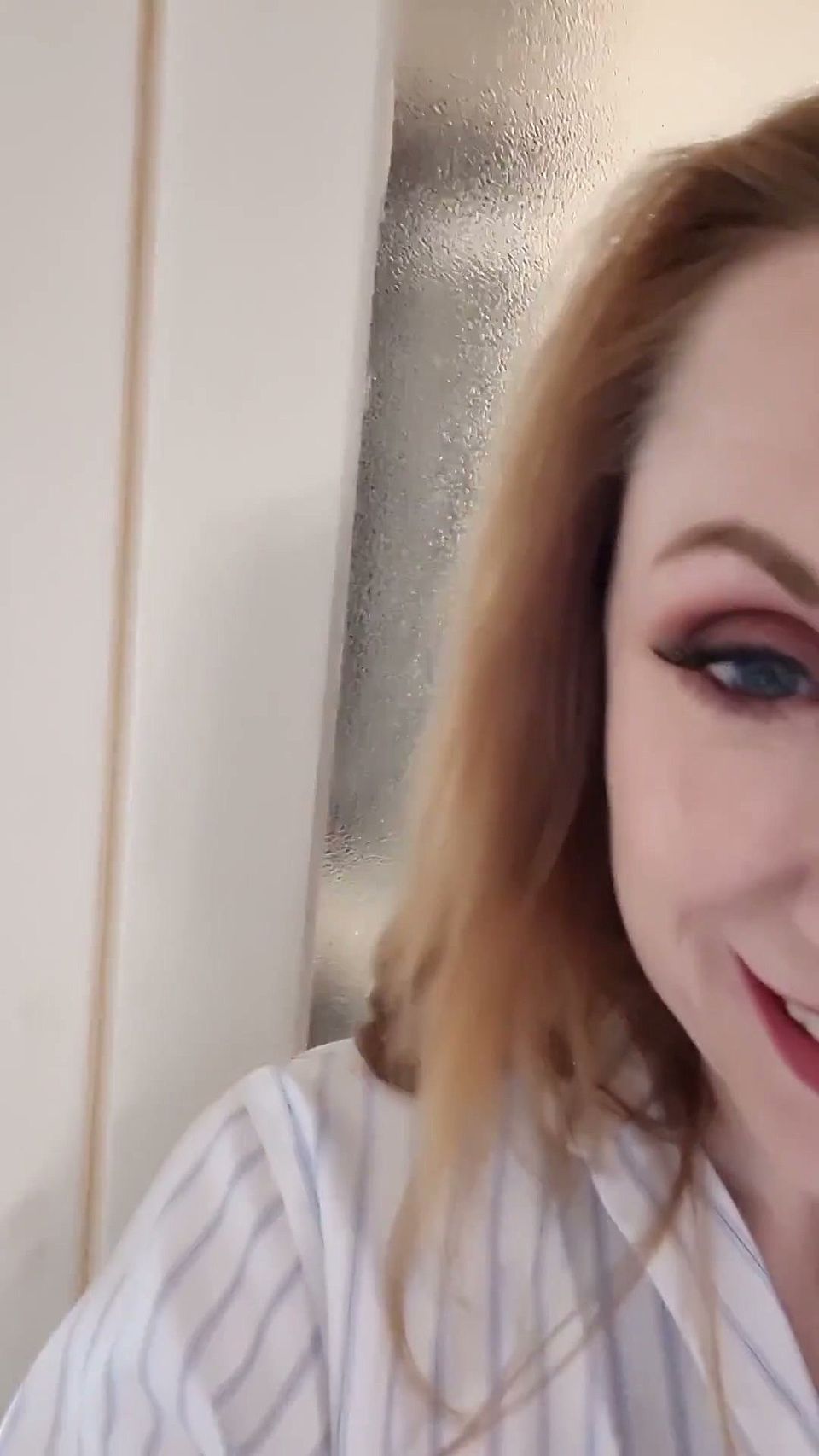 Horny Cougar MILF Video Phone Sex Challenge: While Boyfriend's in the Shower