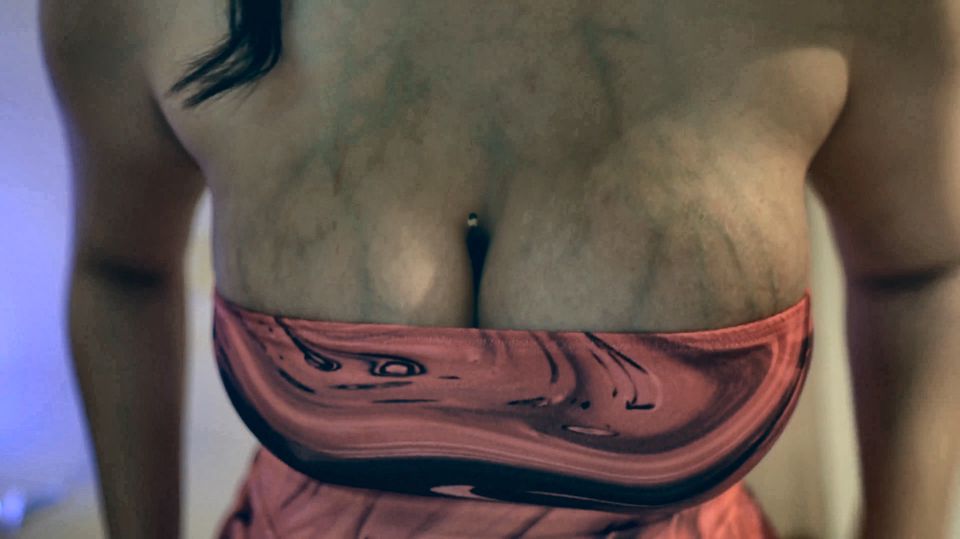 Giantess Girl Humiliates Her Tiny Husband by Using His Belly Button as a Stick and Breast Milking Him and Dripping It on Him