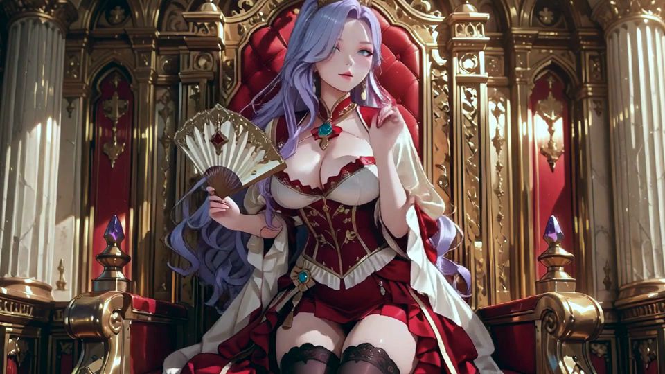 The Purple Queen! Lazy Coronation on the Golden Throne, Red & White Haute Couture Is Insane!