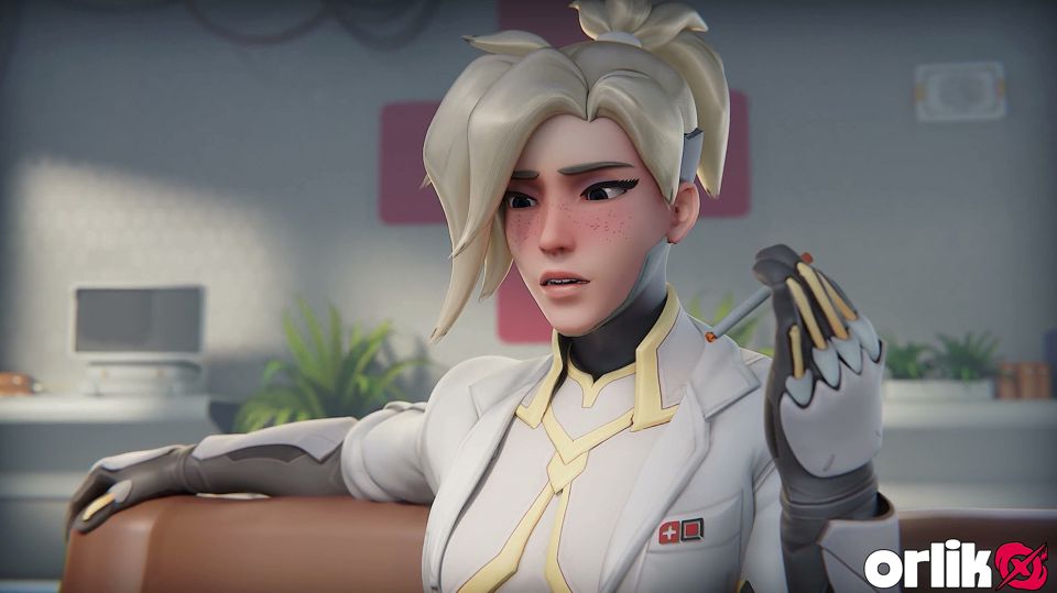 Overwatch Mercy Dr. Ziegler - Clinic Double Penetration (tight Pussy & Anal)