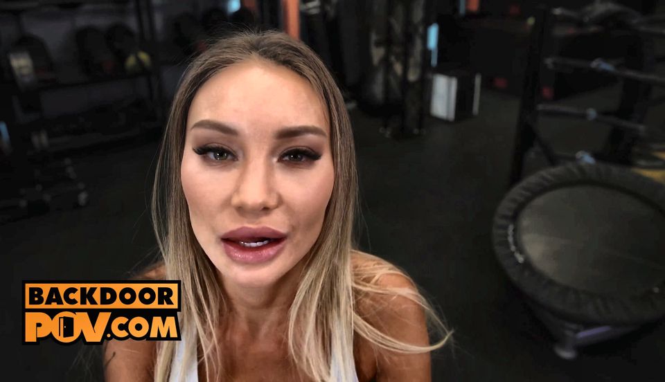POV - Horny DP threesome with fit slut Monika Fox