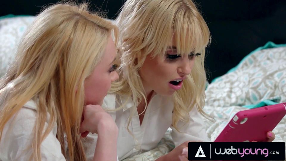 Horny Babes Chloe Cherry & Athena Rayne Browse Girl On Girl Porn & End Up Fucking Each Other