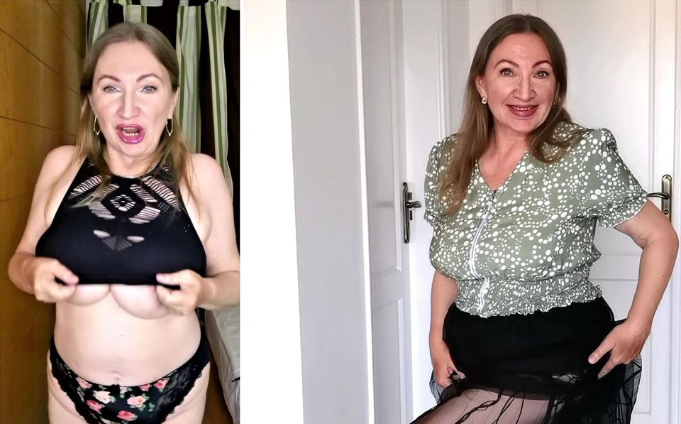 Hot MILF with Big Natural Tits Shake Them