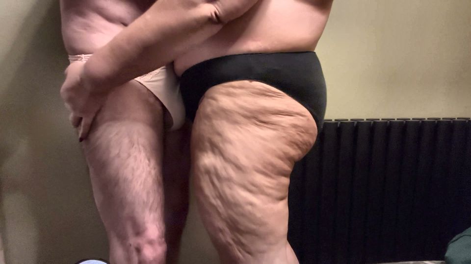 Mature BBW couple in panties