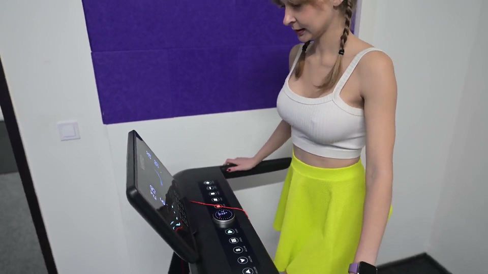 Gym POV - Trainer Fucks My Hairy Pussy After Workout